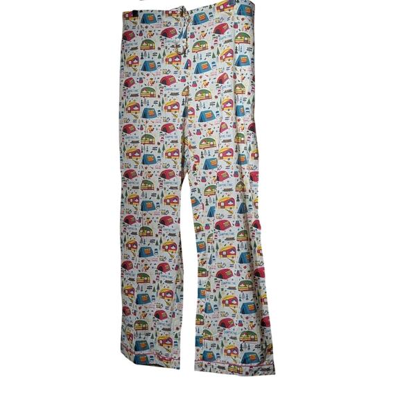 Mahogany NWT 100% Cotton 'Happy Camper' Pajamas Set Womens' Sz Medium - Picture 3 of 16